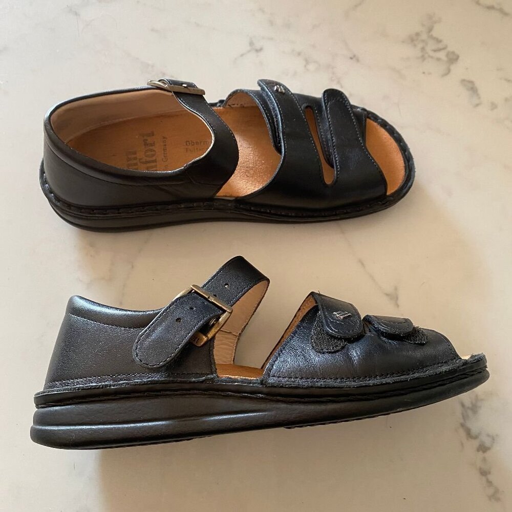 NEW finn comfort baltram 3 strap leather sandals
